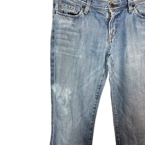 Citizens of Humanity Ingrid 002 Stretch Distressed Low Waist Flair Jeans Size 30 - Picture 9 of 17